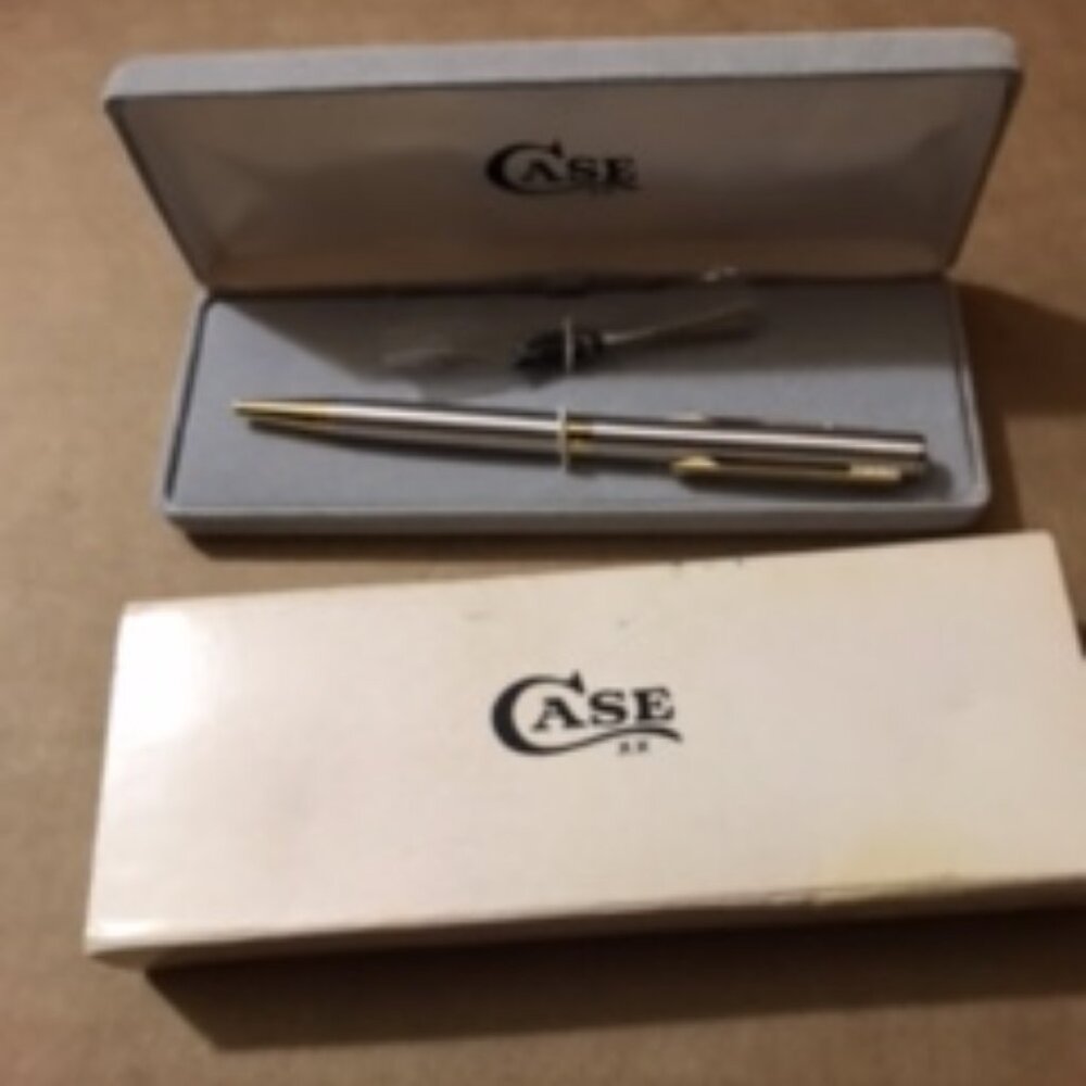 Case Centenial knife file glass breaker New Rare Silver 1048-8 Tactical Pen 1989